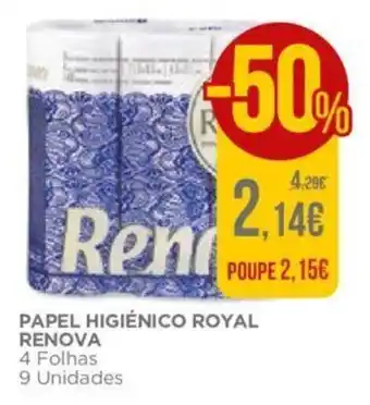 El Corte Inglés Papel Higiénico Royal Renova promoção