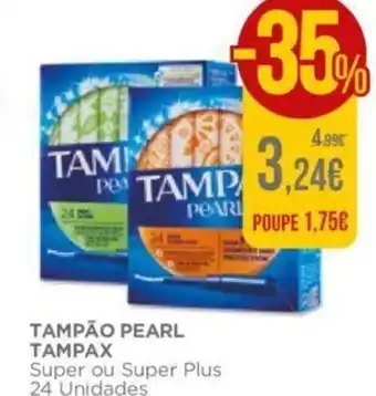 El Corte Inglés Tampão Pearl Tampax promoção