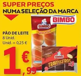 E.Leclerc PÃO DE LEITE 8 Unid. promoção