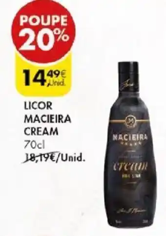 Pingo Doce LICOR MACIEIRA CREAM 70cl promoção