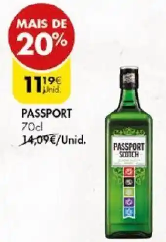 Pingo Doce PASSPORT 70cl promoção