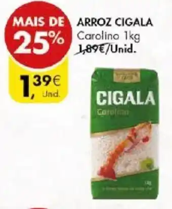 Pingo Doce ARROZ CIGALA Carolino 1kg promoção