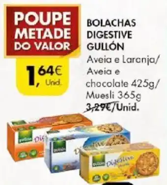 Pingo Doce BOLACHAS DIGESTIVE GULLÓN promoção