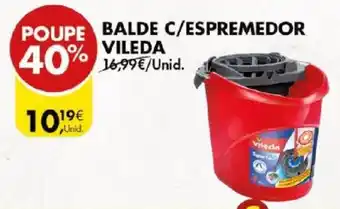 Pingo Doce BALDE C/ESPREMEDOR VILEDA promoção