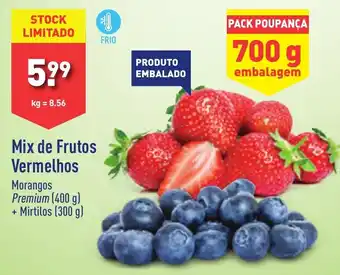 ALDI Mix de Frutos Vermelhos promoção