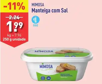 ALDI MIMOSA Manteiga com Sal 250g promoção