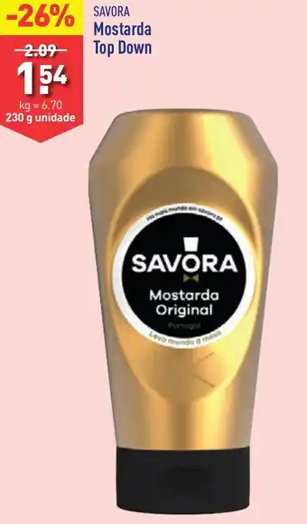 ALDI SAVORA Mostarda Top Down 230g promoção