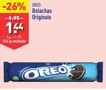 ALDI OREO Bolachas Originais 154g promoção