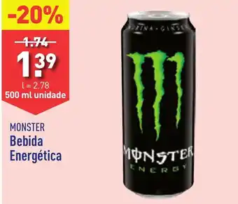 ALDI MONSTER Bebida Energética 500ml promoção