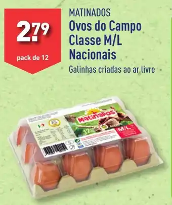 ALDI MATINADOS Ovos do Campo Classe M/L Nacionais pack de 12 promoção