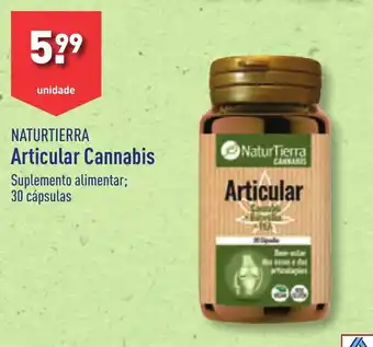 ALDI NATURTIERRA Articular Cannabis Suplemento alimentar; 30 cápsulas promoção