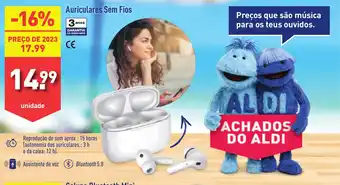 ALDI Auriculares Sem Fios promoção