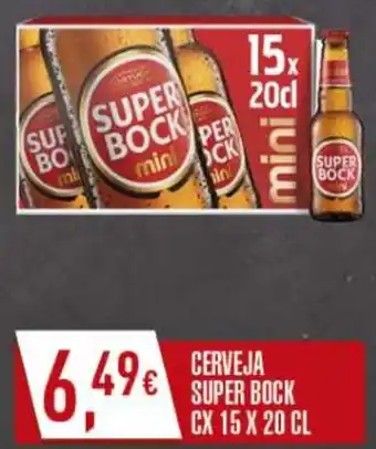 Miranda Supermercados CERVEJA SUPER BOCK CX 15 X 20 CL promoção