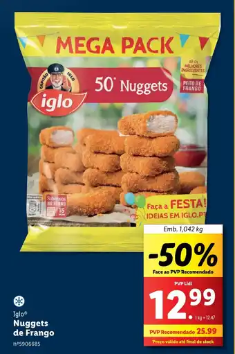 Lidl Iglo Nuggets de Frango emb; 1040kg promoção