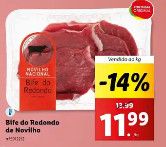 Lidl Bife do Redondo de Novilho Vendido ao kg promoção