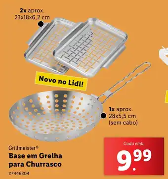 Lidl Grillmeister Base em Grelha para Churrasco promoção