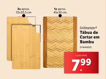 Lidl Grillmeister Tábua de Cortar em Bambu promoção
