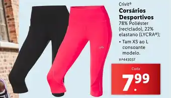 Lidl Crivit Corsários Desportivos promoção