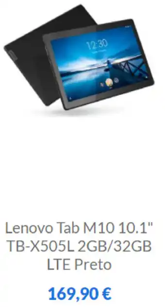 Lenovo Tab M10 10.1" TB-X505L 2GB/32GB LTE Preto