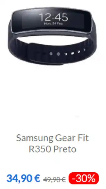 Tek4life Samsung Gear Fit R350 Preto promoção