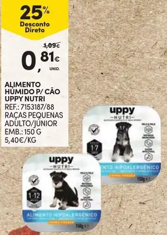 Continente Alimento Húmedo P/ Cão Uppy Nutri 150g promoção