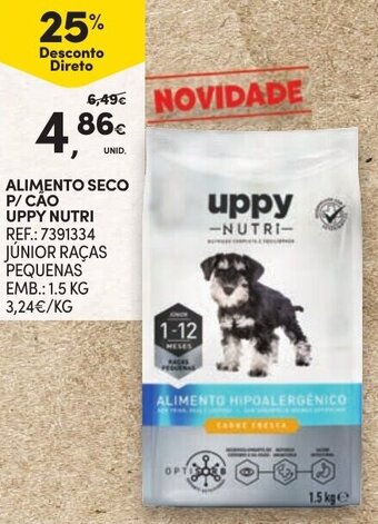 Continente Alimento Seco P/ Cão Uppy Nutri 1.5kg promoção