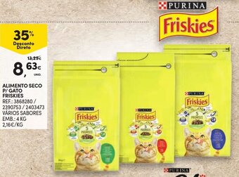 Continente Alimento Seco P/ Gato Friskies 4kg promoção