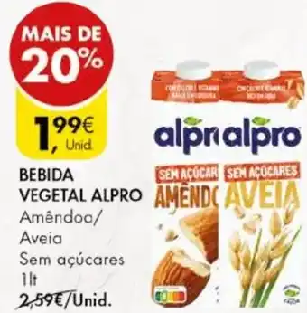 Pingo Doce BEBIDA VEGETAL ALPRO 1LT promoção