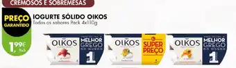 Pingo Doce IOGURTE SÓLIDO OIKOS Todos os sabores Pack 4x110g promoção