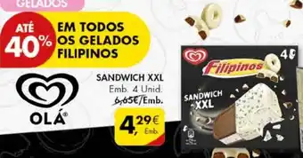 Pingo Doce SANDWICH XXL Emb. 4 Unid. promoção