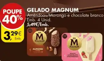 Pingo Doce GELADO MAGNUM Emb. 4 Unid. promoção