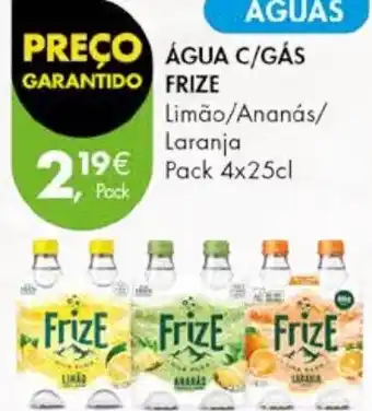 Pingo Doce AGUA C/GAS FRIZE Pack 4x25cl promoção