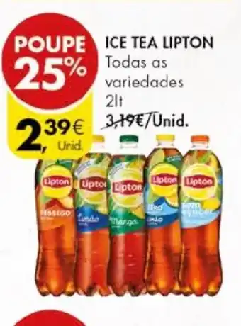 Pingo Doce ICE TEA LIPTON Todas as variedades 2lt promoção