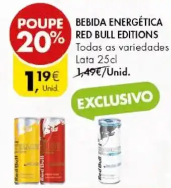 Pingo Doce BEBIDA ENERGÉTICA RED BULL EDITIONS Lata 25cl promoção