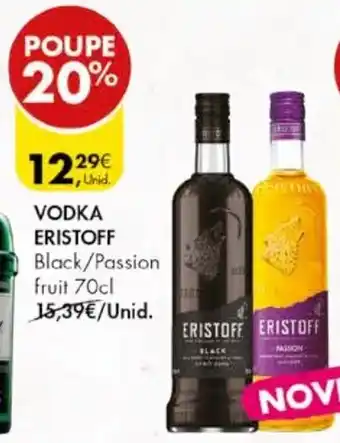 Pingo Doce VODKA ERISTOFF Black/Passion fruit 70cl promoção