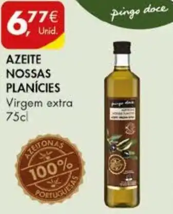 Pingo Doce AZEITE NOSSAS PLANÍCIES Virgem extra 75cl promoção