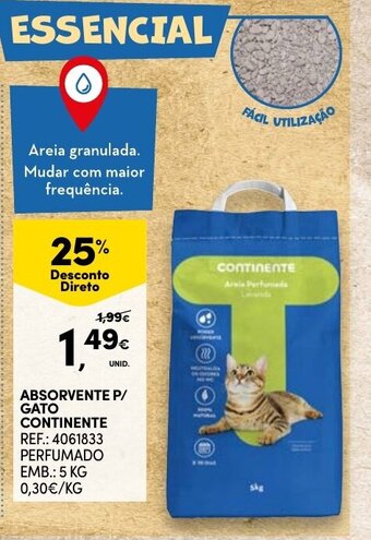 Absorvente P/Gato Continente 5kg