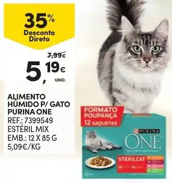 Continente Alimento Húmedo P/ Gato Purina One 12x85g promoção