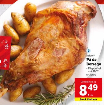 Lidl Deluxe Pá Borrego promoção