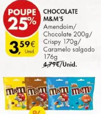 Pingo Doce CHOCOLATE M&M'S promoção