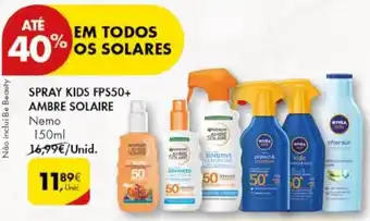 Pingo Doce SPRAY KIDS FPS50+ AMBRE SOLAIRE Nemo 150ml promoção