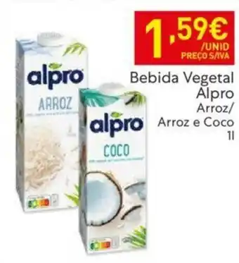 Recheio Bebida Vegetal Alpro Arroz/ Arroz e Coco 1L promoção