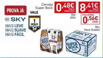 Recheio Cerveja Super Bock promoção
