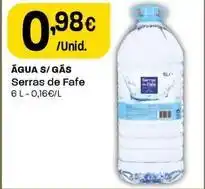 Intermarché Serras de fafe - água s/gas promoção