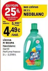 Intermarché Neoblanc - líxivia p/ roupa promoção