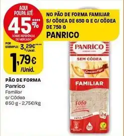 Intermarché Panrico - pão de forma promoção