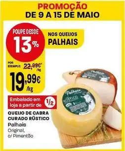 Intermarché Palhais - queijo de cabra curado rústico promoção