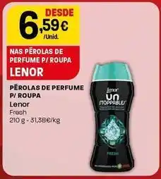 Intermarché Lenor - pérolas de perfume p/ roupa promoção