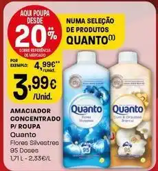 Quanto - amaciador concentrado p/ roupa