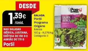 Intermarché Porsi - salada promoção